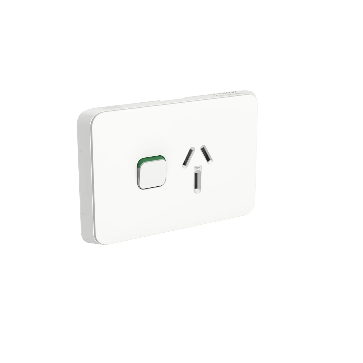 Clipsal Iconic Single Powerpoint 20a Cover Plate Only, Available in 3 Colours - Image 3